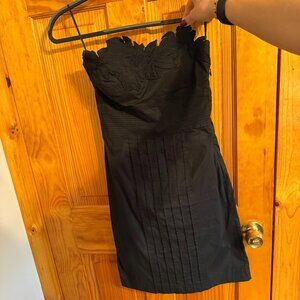 Catherine Malandrino Black Bodycon Strapless Dress